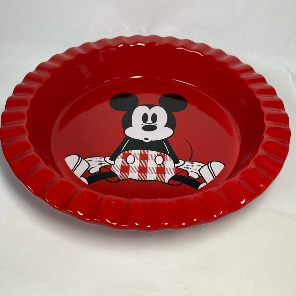 Disney Red Mickey Mouse Baking Dish/Plate